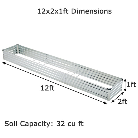 Foxlang 2-pack galvanized beds ready for easy backyard planting.