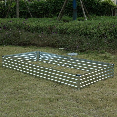 Foxlang corner caps protect edges for a neat, safe garden bed.