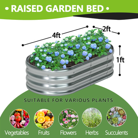 Foxlang galvanized metal close-up, rugged finish resisting rust for year-round planting.