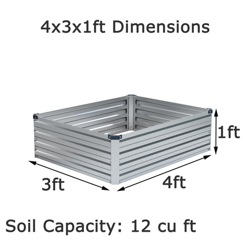 Foxlang galvanized planter box outdoors shows durable weather-ready gardening solution.