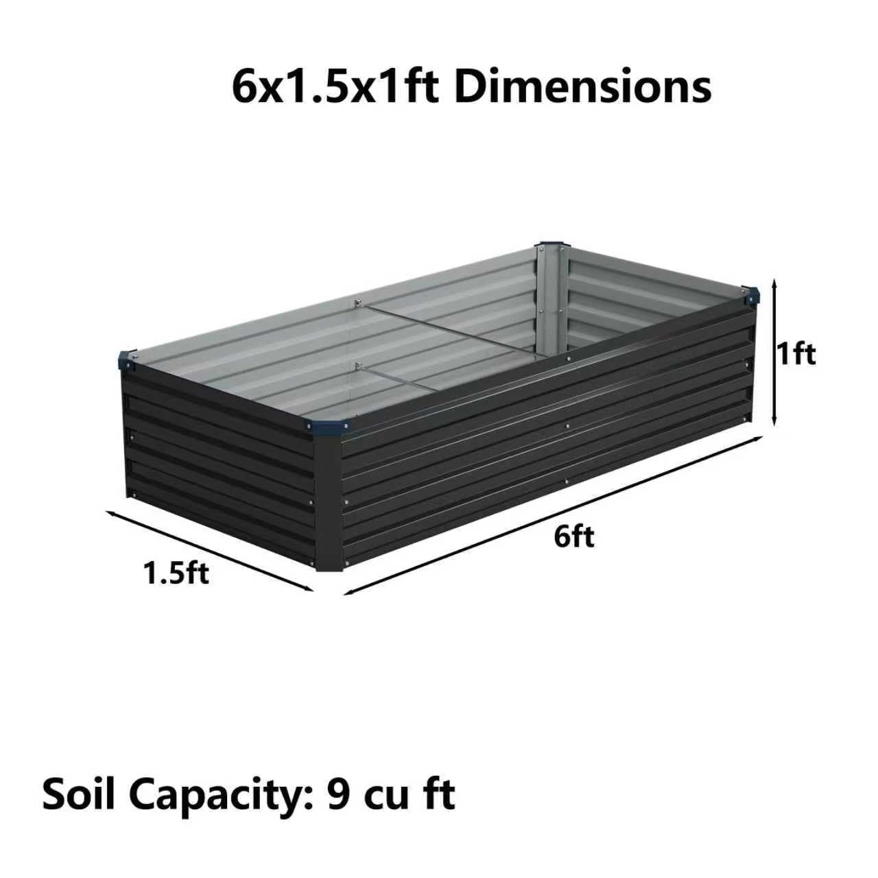 Foxlang galvanized steel panels show durable outdoor planter construction