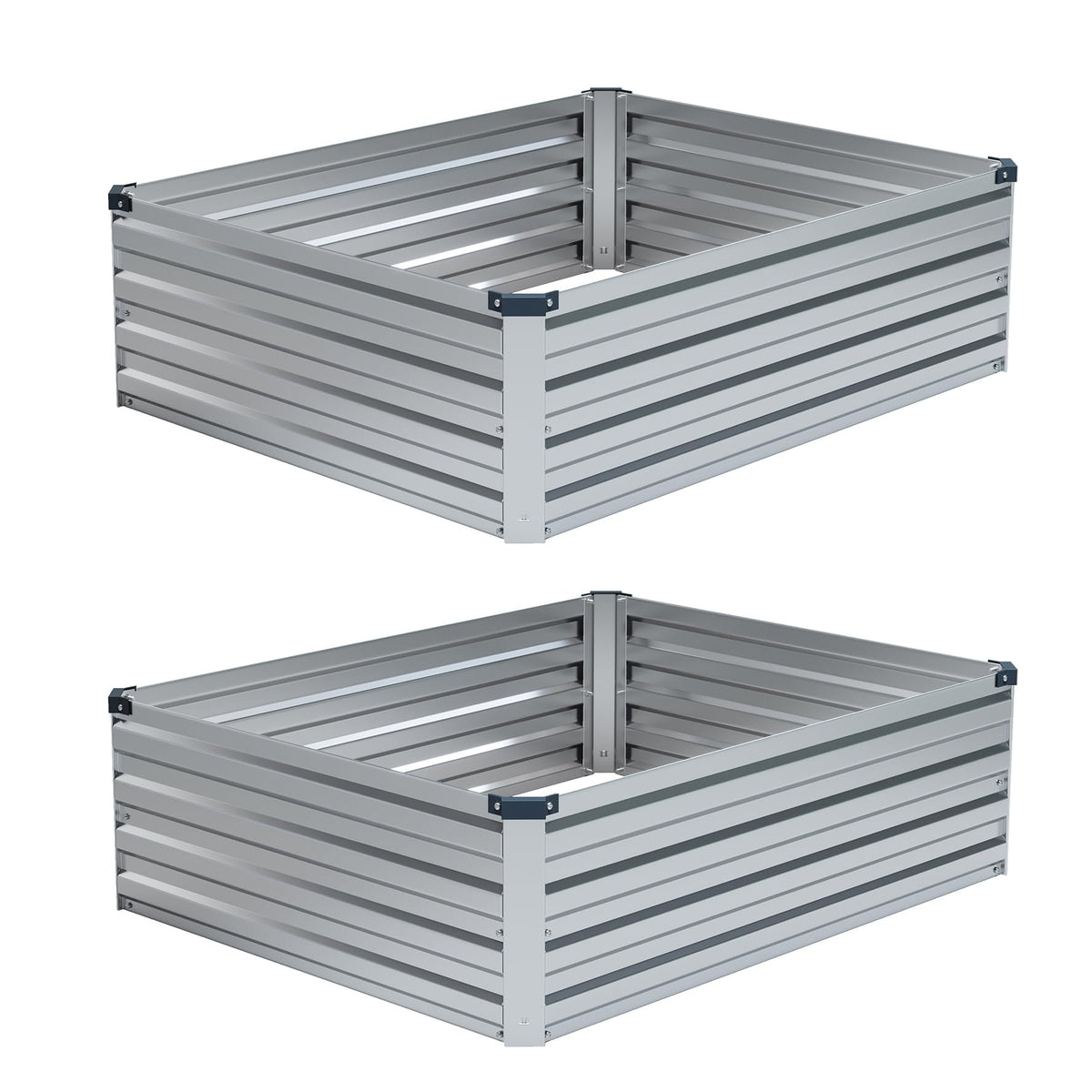 Foxlang raised garden bed 4x3x1ft two-pack for vegetables and herbs.