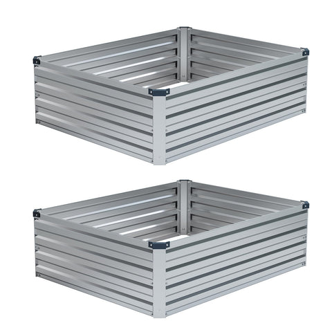 Foxlang raised garden bed 4x3x1ft two-pack for vegetables and herbs.