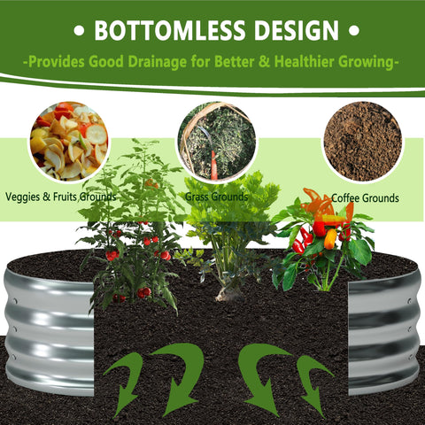 Foxlang rust-resistant galvanized steel finish protects against rain and humidity.