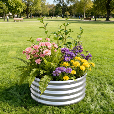 Foxlang 2-pack shown outdoors with rust-resistant galvanized finish.