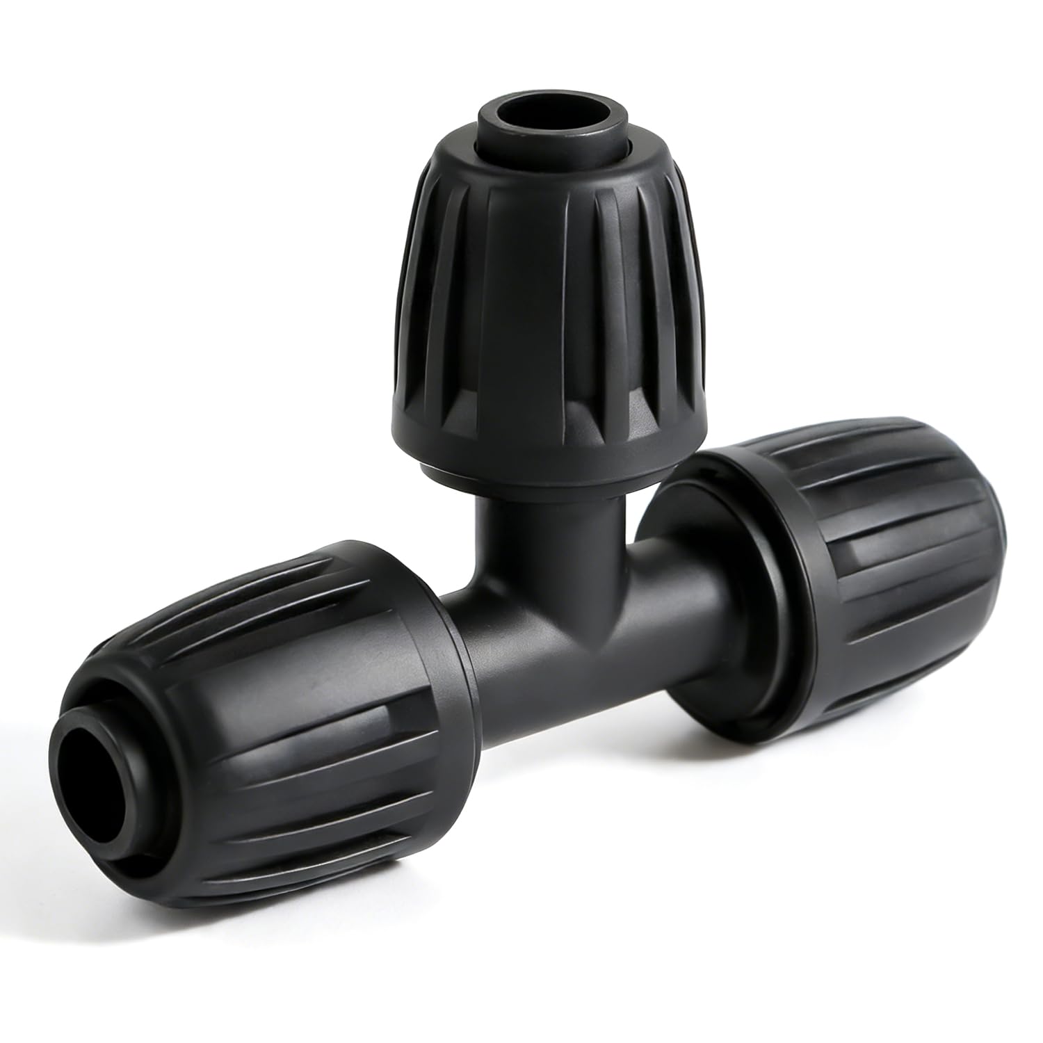FoxRose 12-pack 1/2-inch tee fittings for customizable garden drip layouts.