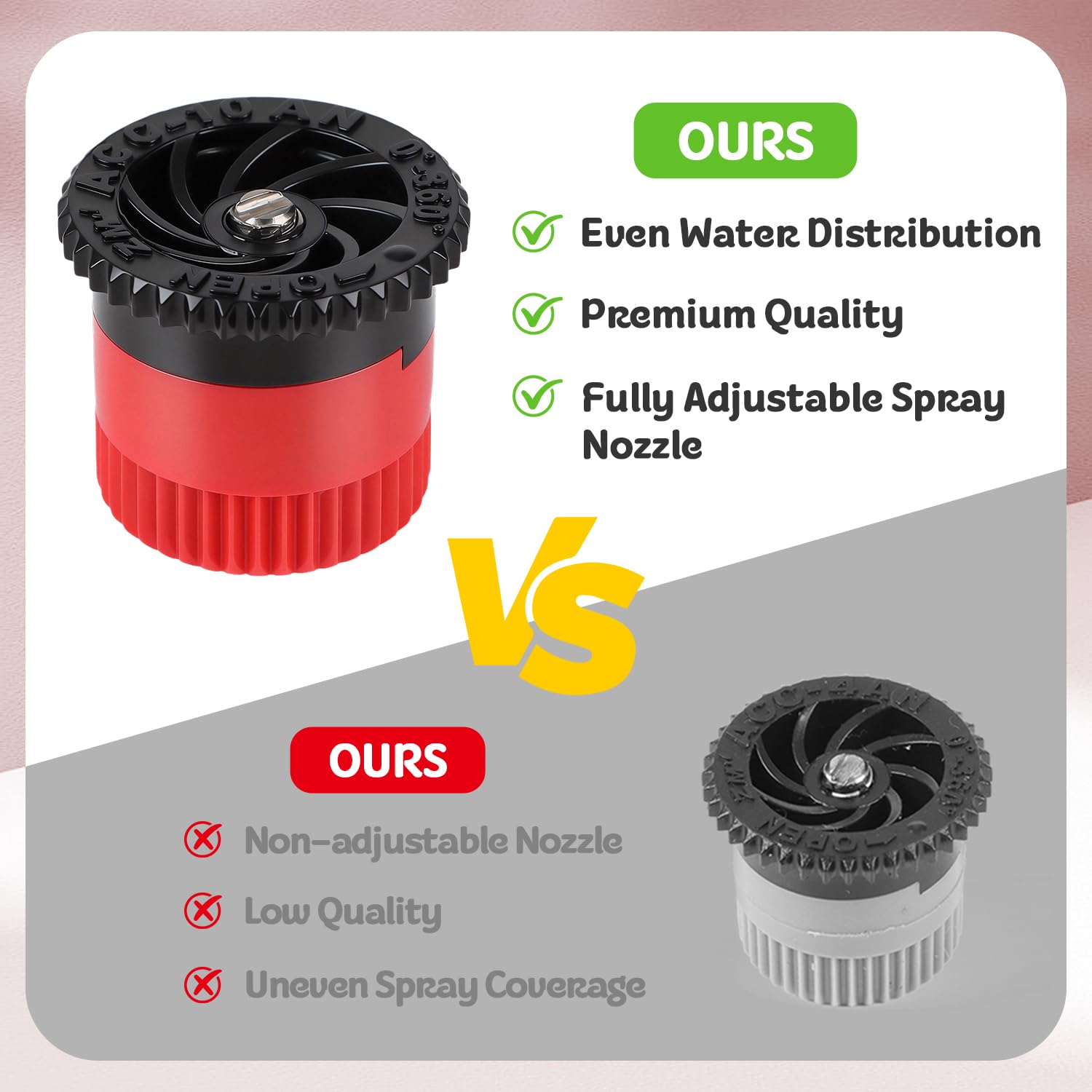 FoxRose durable plastic construction withstands outdoor moisture and weather.