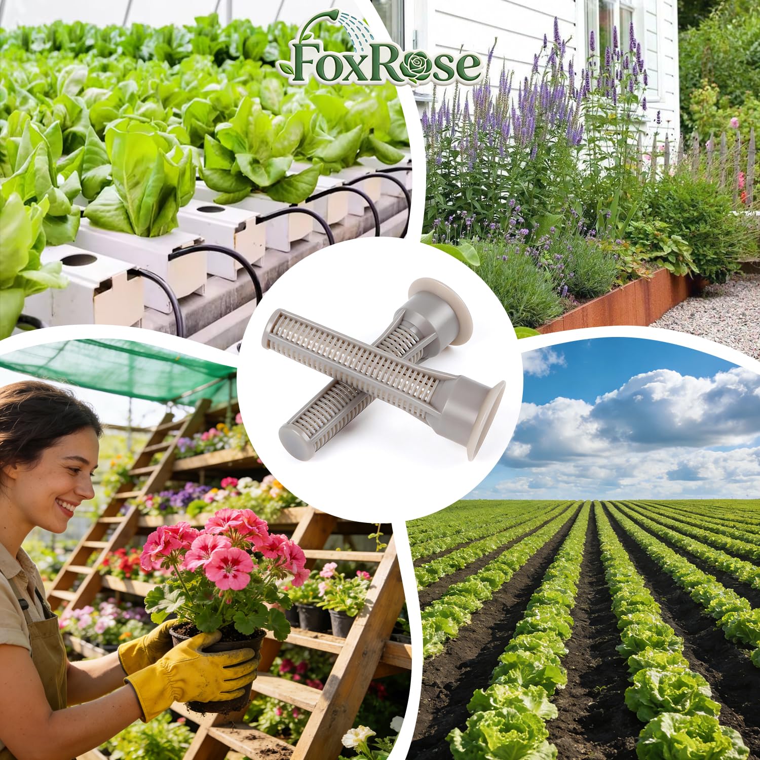 FoxRose moisture-resistant design withstands outdoor use for long-lasting performance.