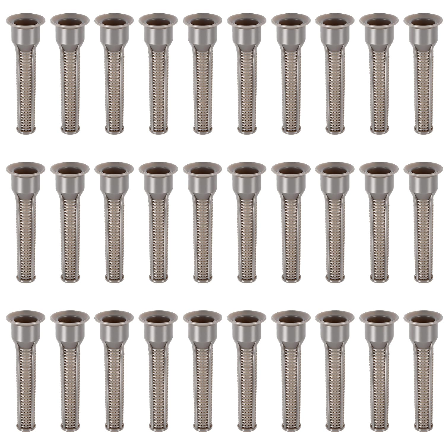 FoxRose 30-pack sprinkler head filters for versatile irrigation.