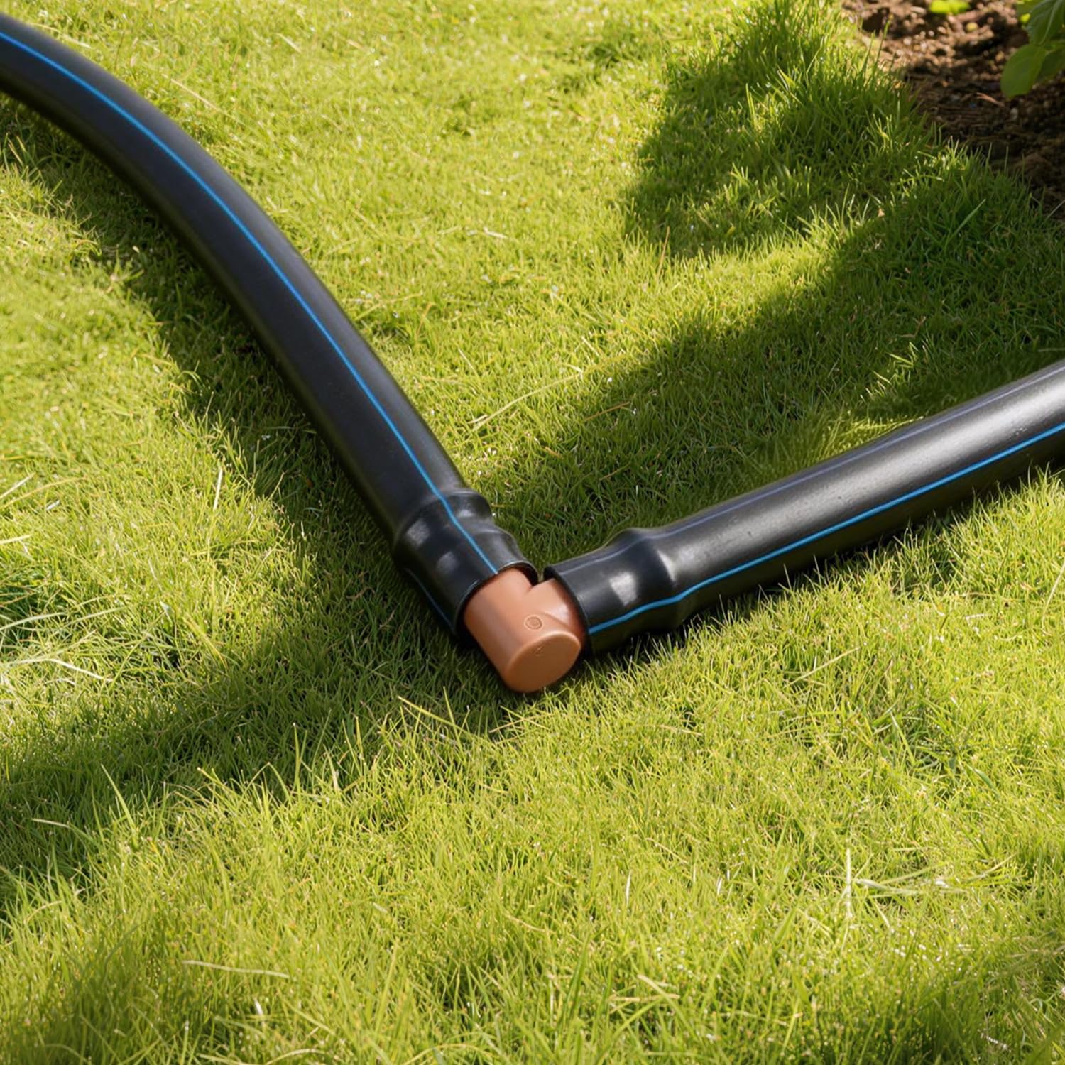 FoxRose UV-resistant plastic elbow withstands sun and heat for outdoor setups.