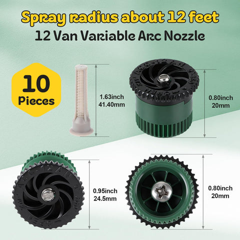FoxRose variable arc nozzle 0–360° demonstrates versatile garden irrigation