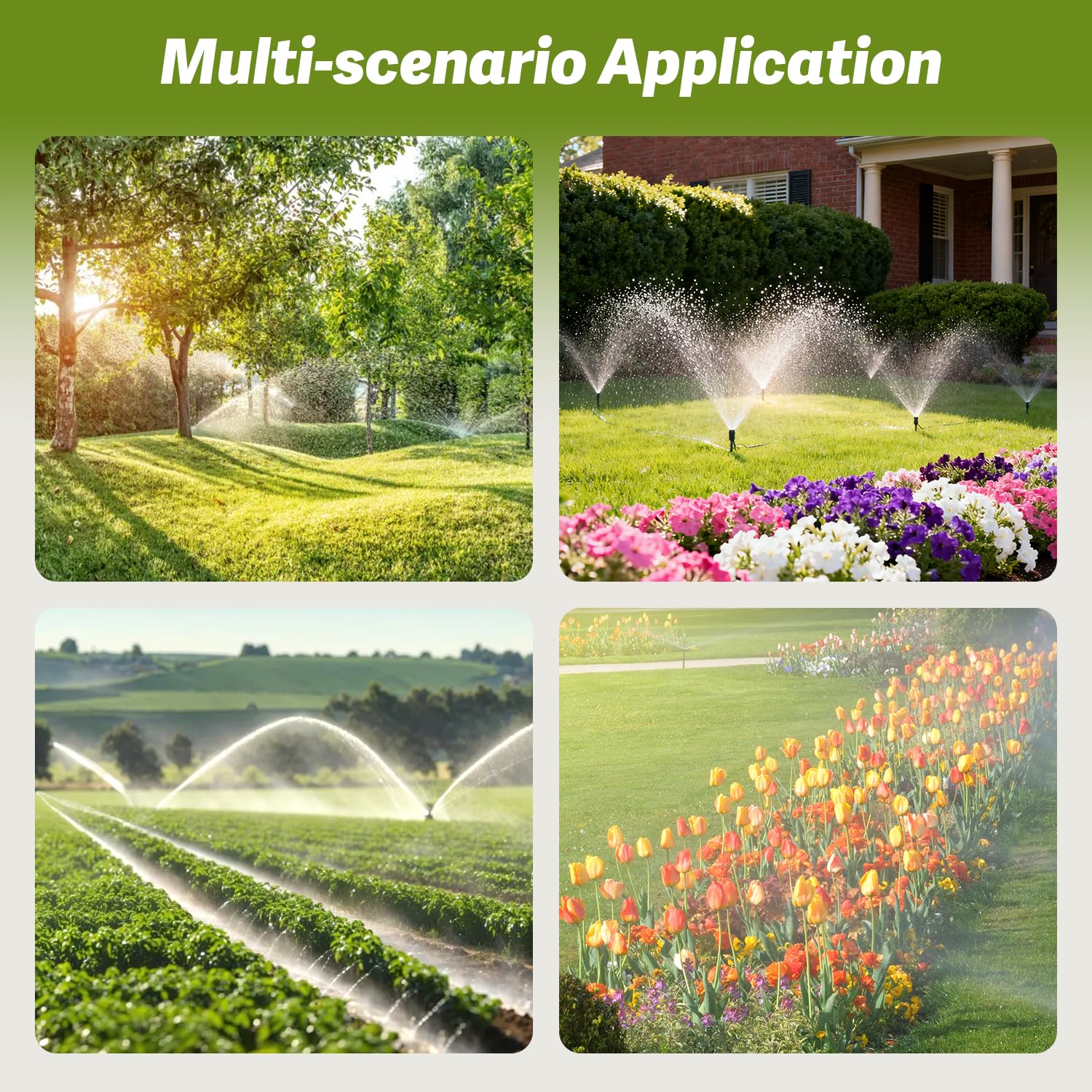 FoxRose versatile garden irrigation component for various layouts
