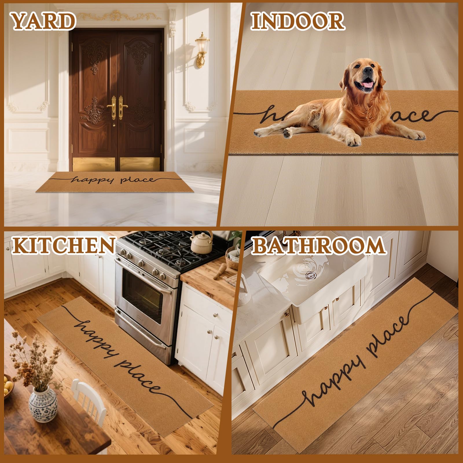 Foxtell 60x16 entry mat blends practicality with style for busy entrances.