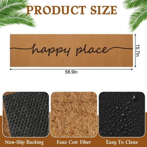Foxtell slip-resistant backing keeps the mat in place in wet conditions.