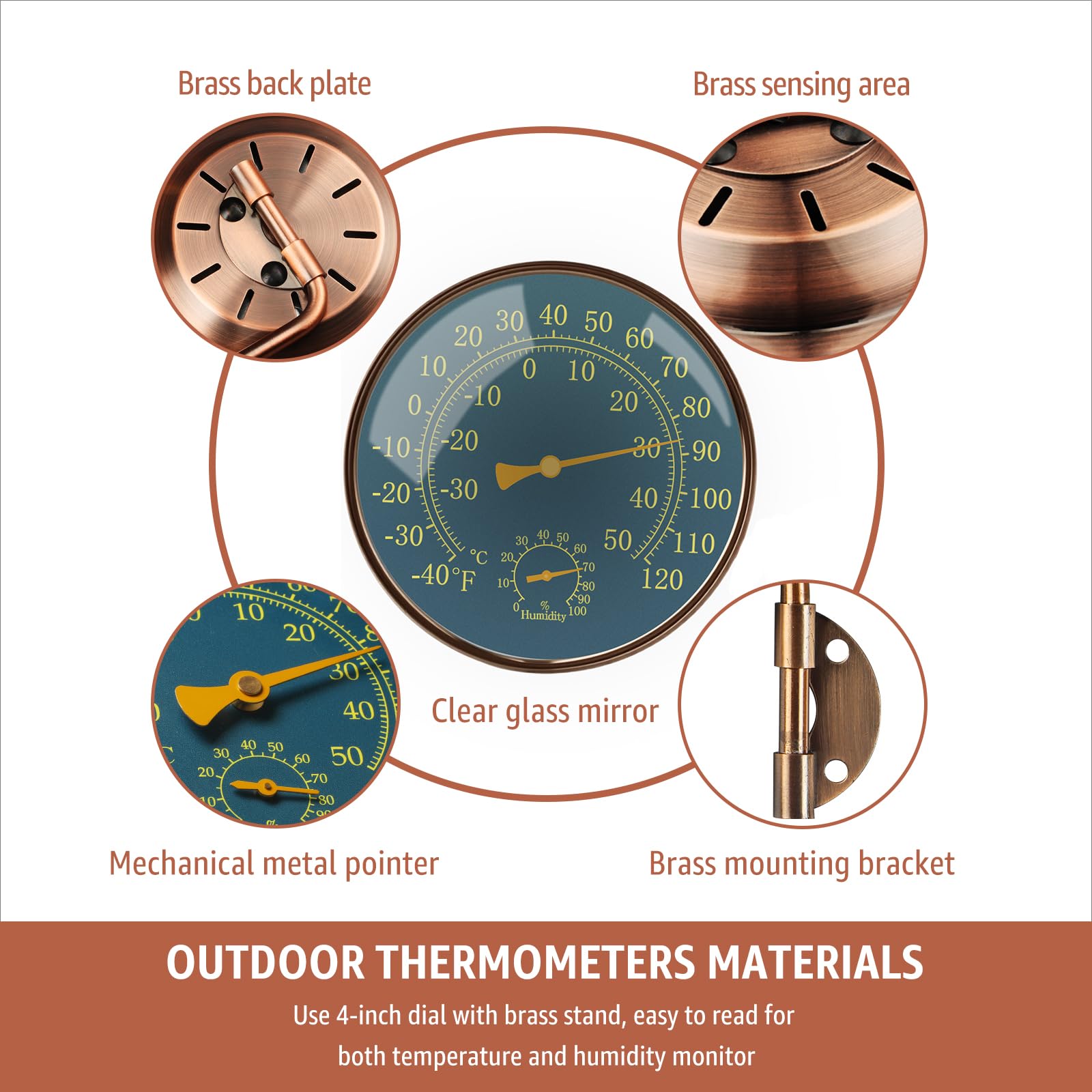 Foxyoo garden and greenhouse thermometer for reliable climate insight