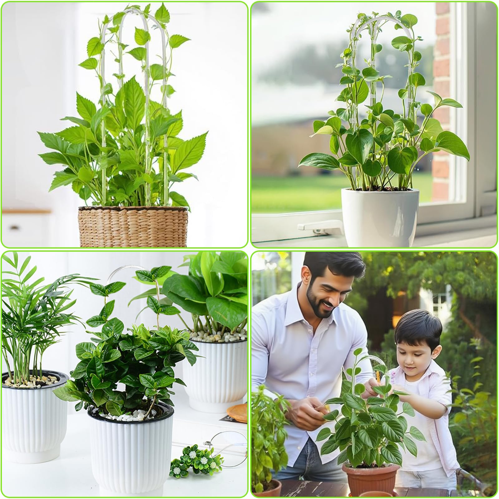 Foyods plant trellis enhances indoor or patio setups without clutter.