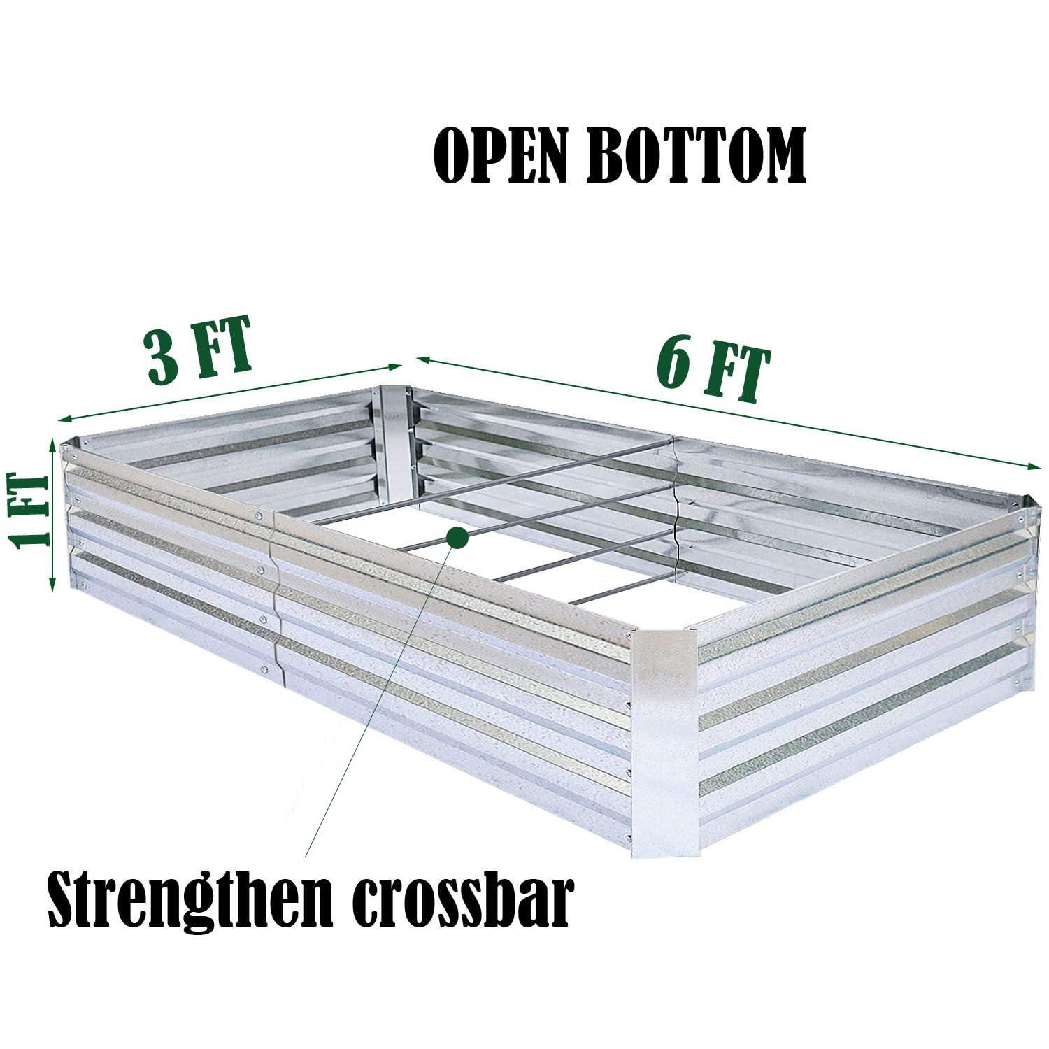 FOYUEE open-bottom bed promotes healthy root development and drainage.