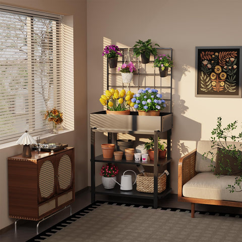 FOYUEE elevated height helps garden work without stooping.