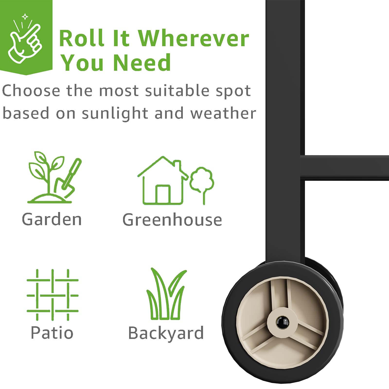 FOYUEE rust-resistant coating shown in outdoor setting for year-round gardening.