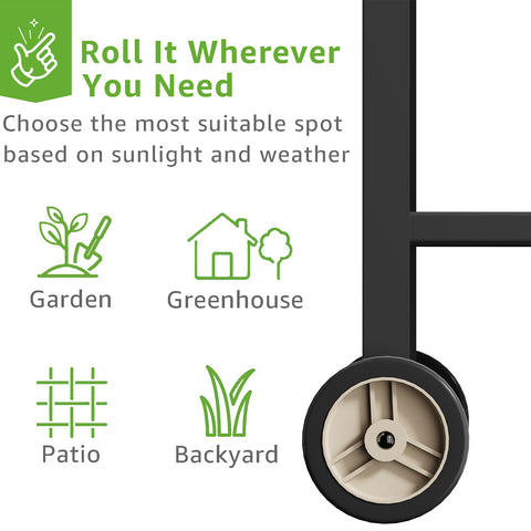 FOYUEE rust-resistant coating shown in outdoor setting for year-round gardening.