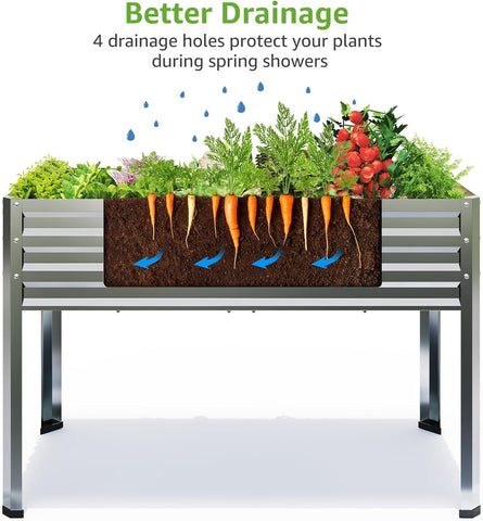 FOYUEE bed supports up to 400 lbs, suitable for dense planting