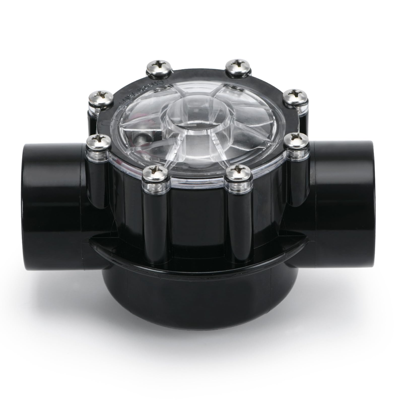 FQRANBO 7235 side-view check valve for pool and spa shows unidirectional flow.
