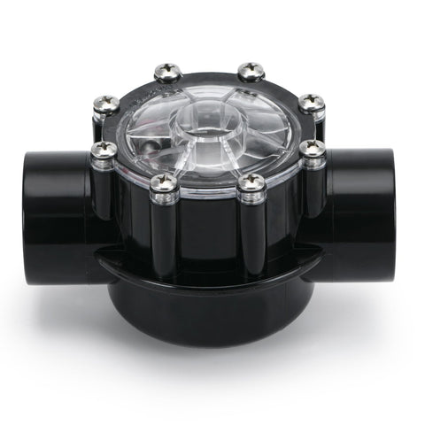FQRANBO 7235 side-view check valve for pool and spa shows unidirectional flow.