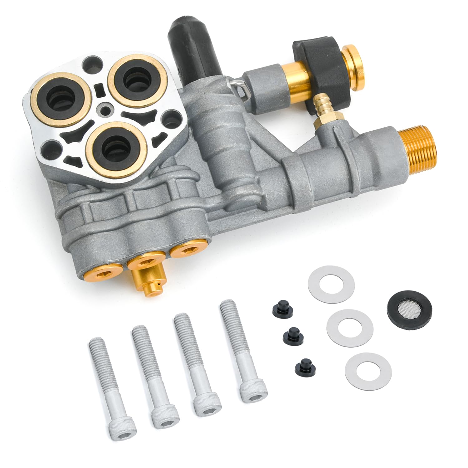 FQRANBO 7108366 manifold assembly demonstrates rugged aluminum construction and sealing reliability.