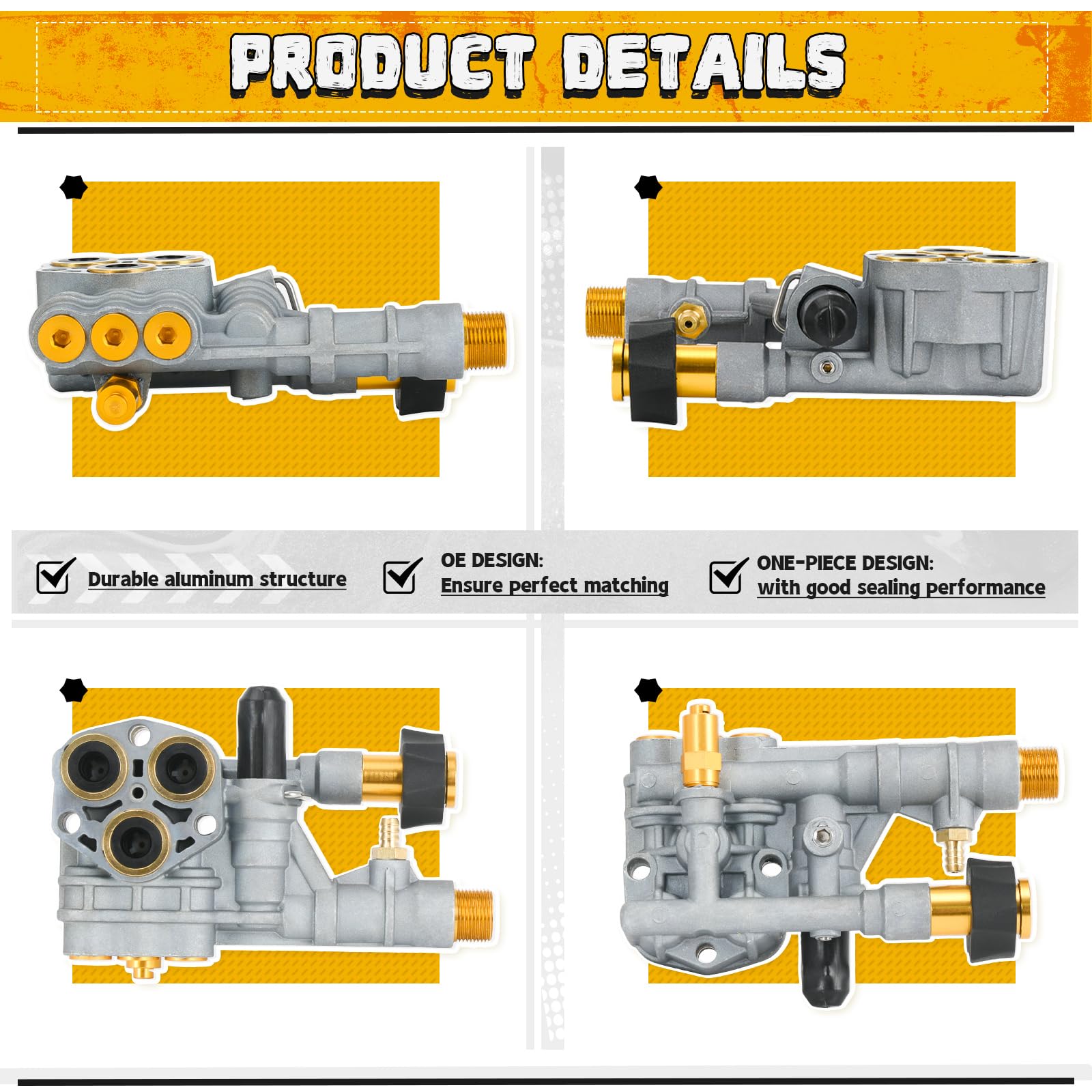 FQRANBO garden-hose-inlet highlights low-pressure inlet compatibility for simple connection.