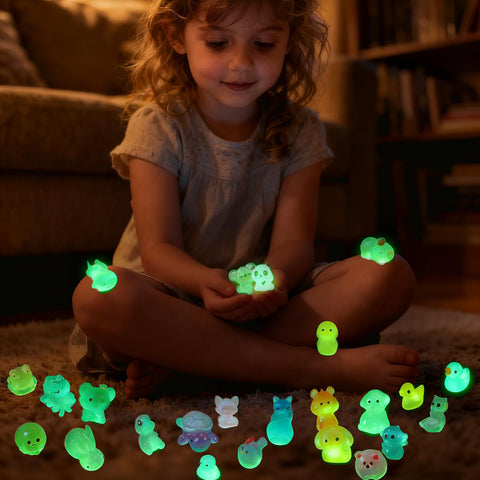 FragrantGarden resin mini ornament glow for fairy gardens and shelves.