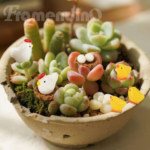 Framendino fairy garden decor set enhances whimsical landscape