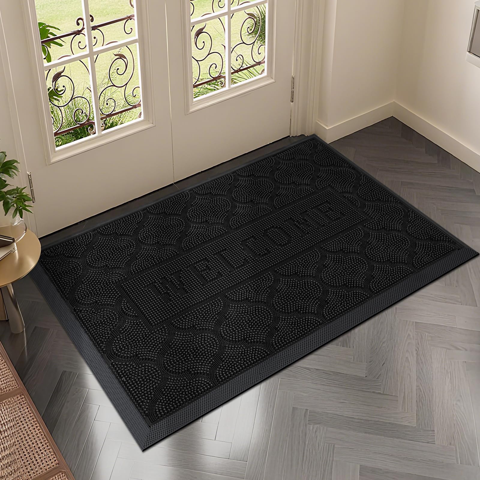 FRAMICS Rubber Doormat crafted from natural rubber for lasting durability.
