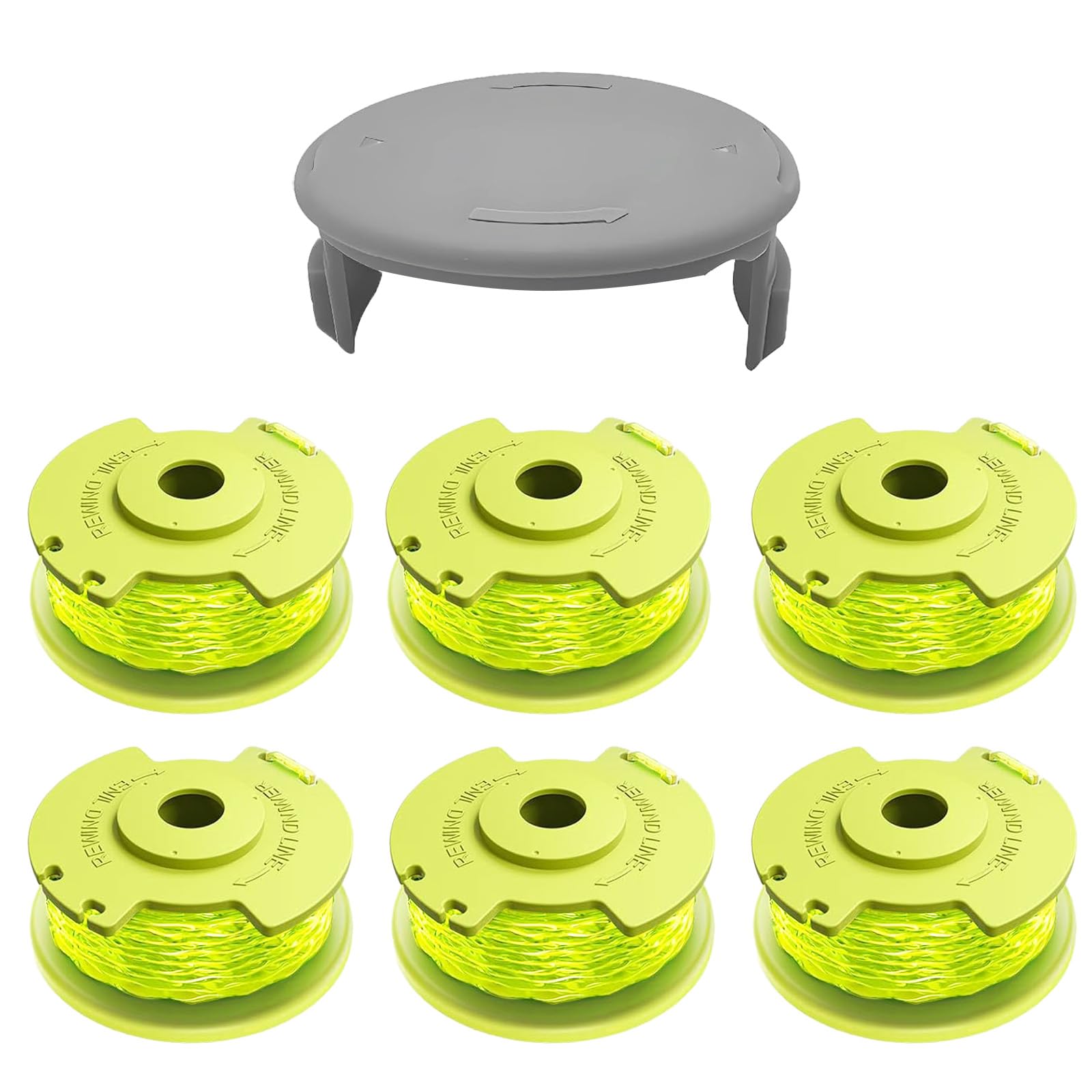 FrauSonne weed wacker string showing Ryobi compatibility for versatile yard trimming.