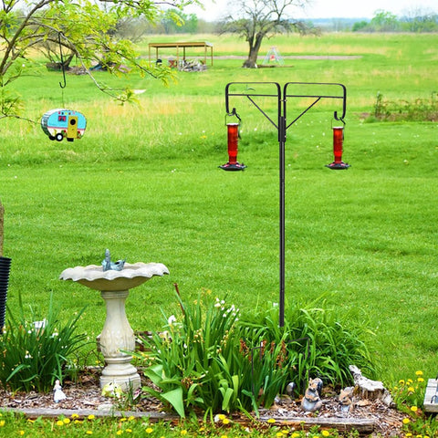 Frcctre outdoor-multi-use hook fits bird feeders, lanterns, pots and wind chimes.