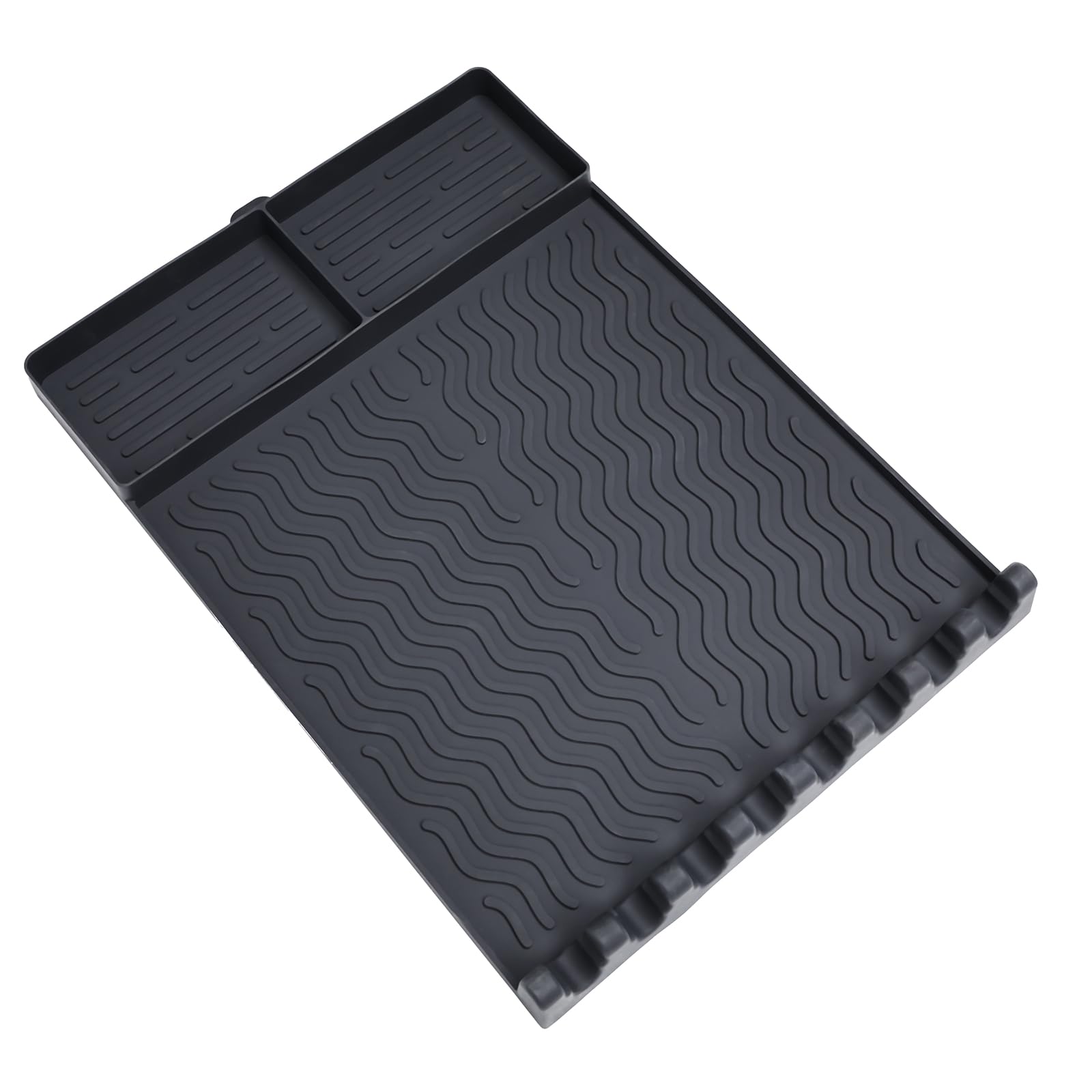 FRDEV silicone griddle mat fullsize under side shelves keeps prep area tidy