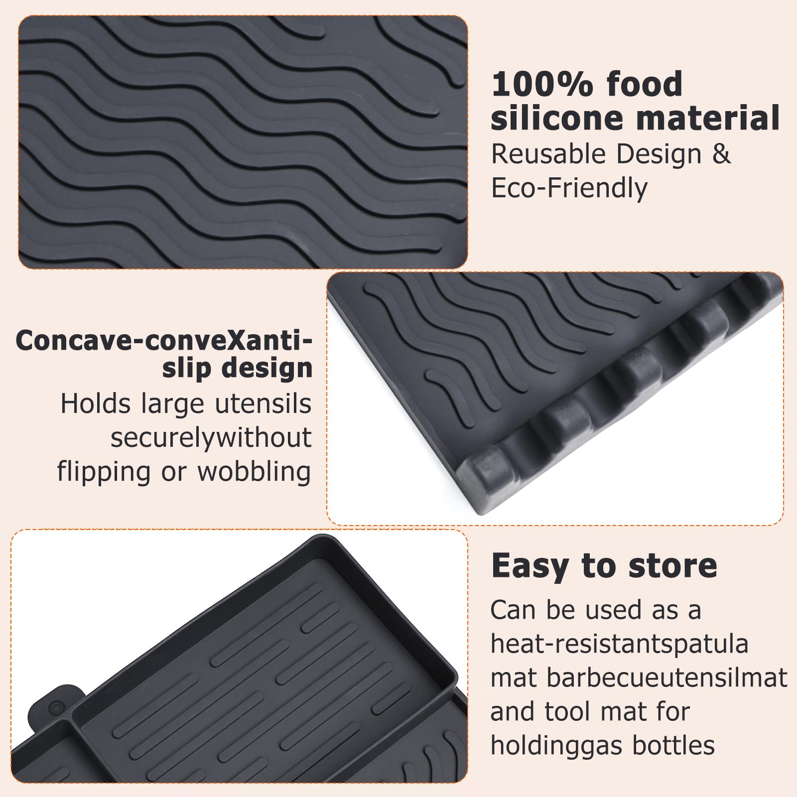 FRDEV silicone griddle mat matte black finish matches outdoor setups