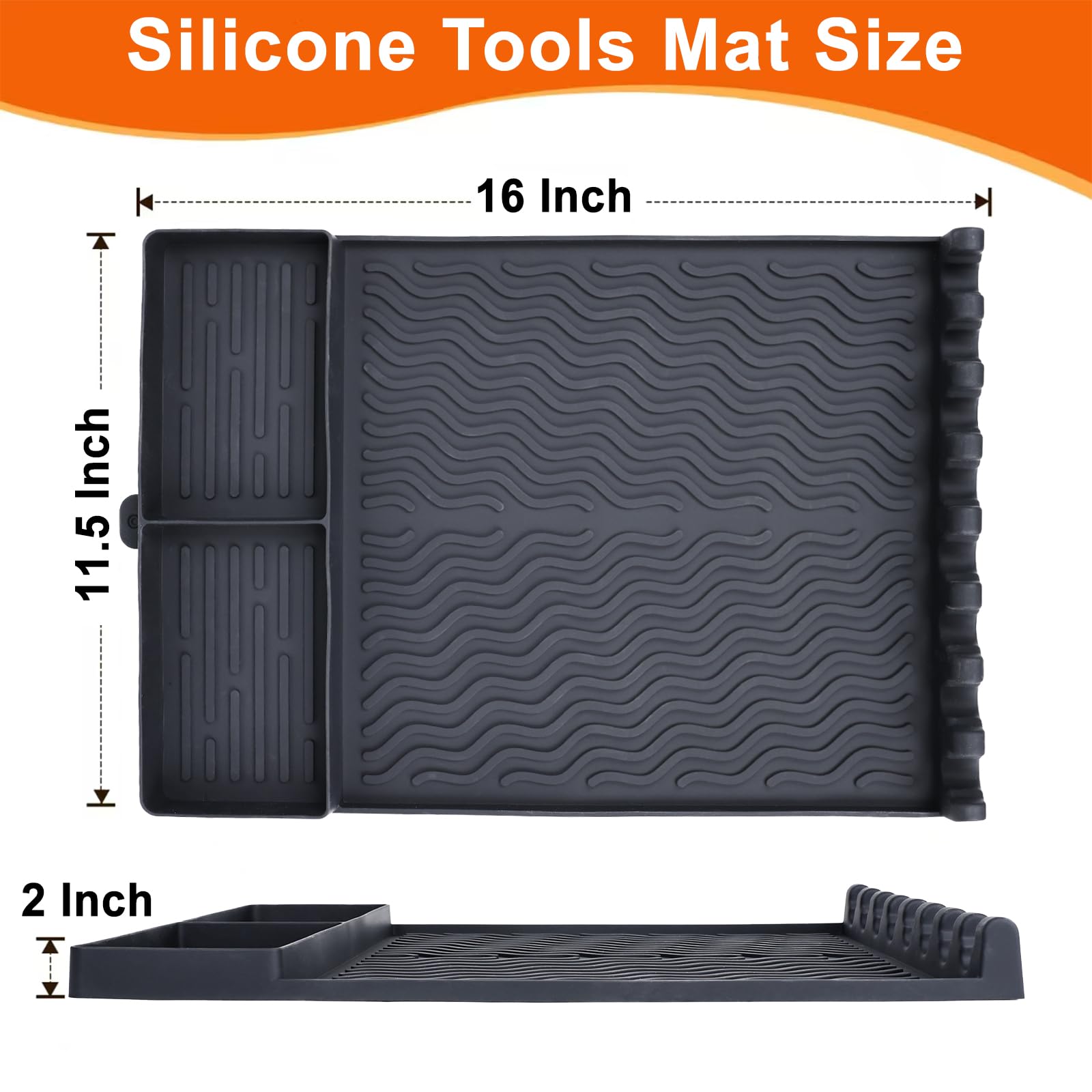 FRDEV silicone griddle mat non-slip base provides stable cooking