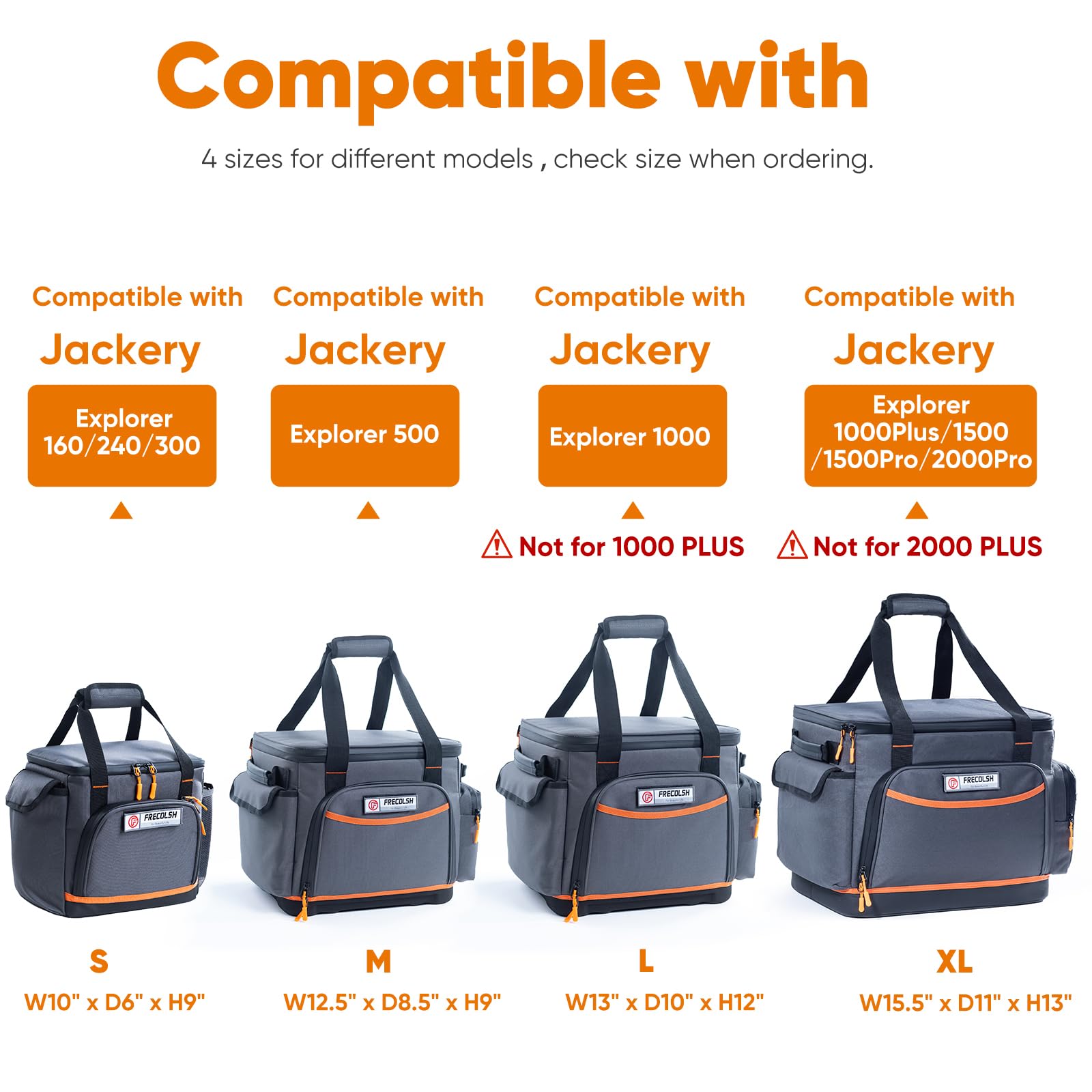 FRECOLSH front-pocket organization for cables keeps essentials tidy.