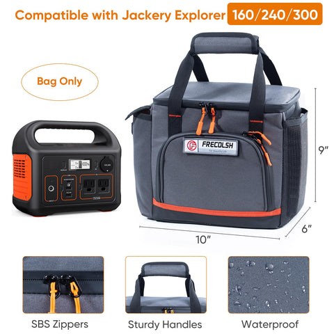 FRECOLSH top mesh pocket keeps small accessories easily accessible.
