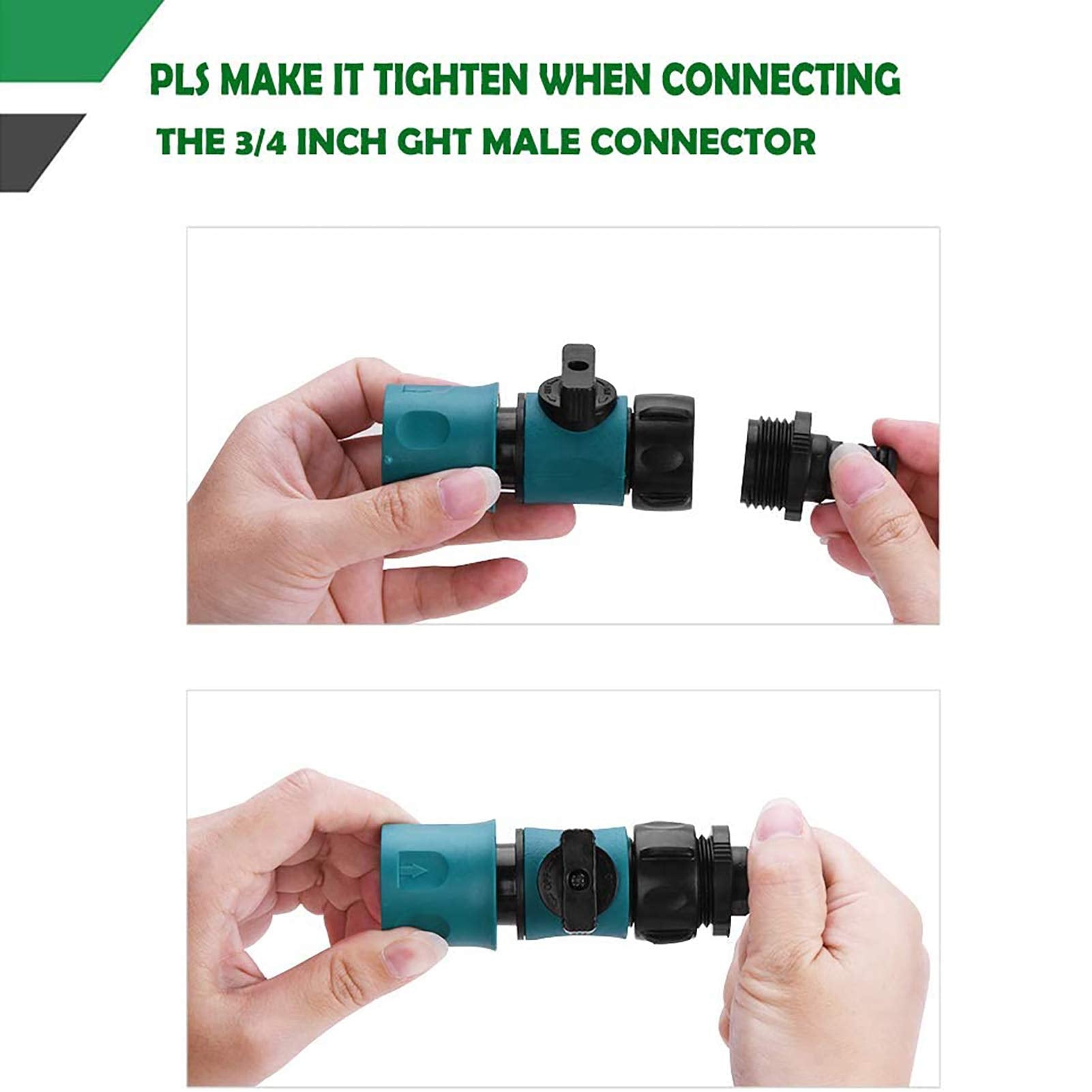 Freeasy durable plastic with rubber washer for leak-proof watering