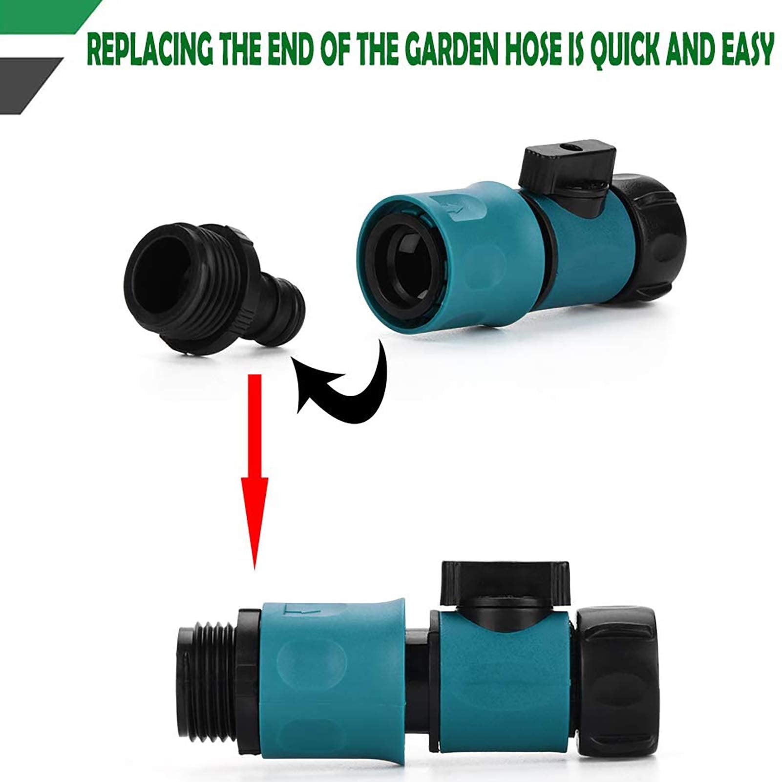 Freeasy female quick connector close-up demonstrates easy release