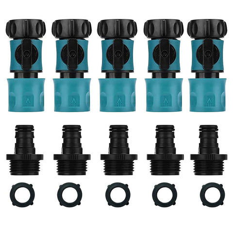 Freeasy garden hose quick connectors front view for quick watering setup