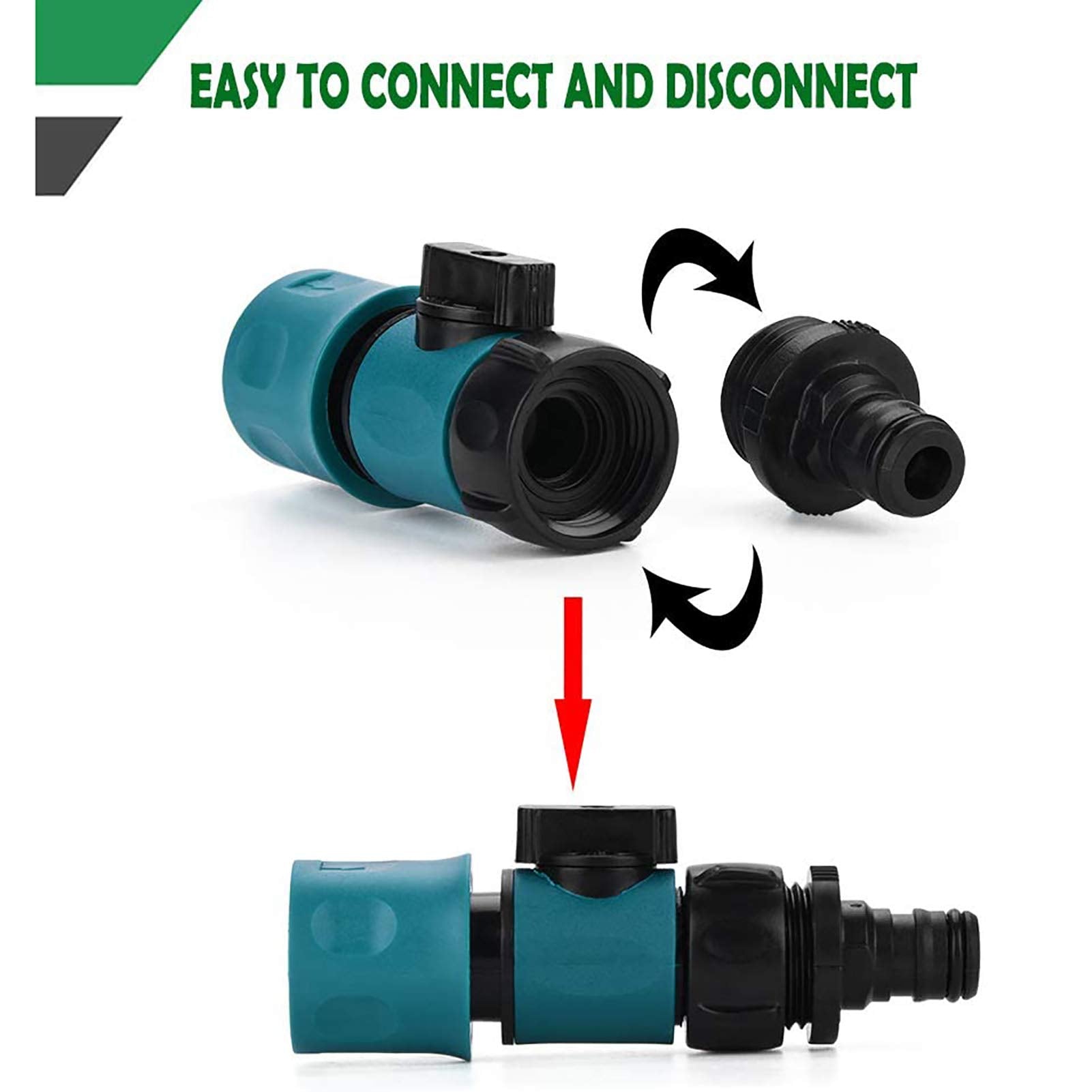 Freeasy male hose end adapter close-up highlights reliable hose joining