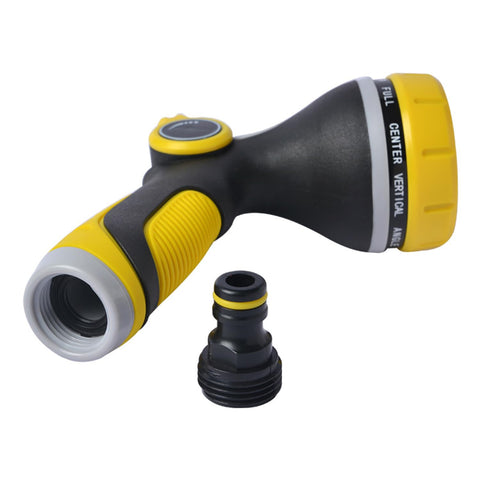 Freebala hose nozzle in bright yellow for easy outdoor visibility