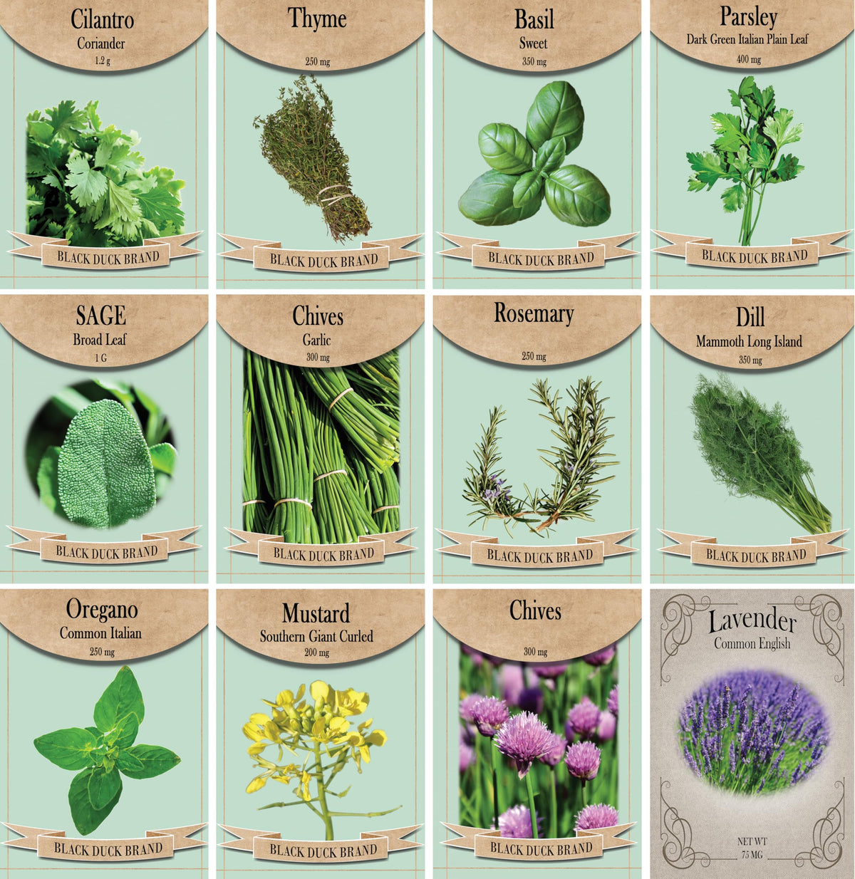 Freedom Farms basil seed pack image, ideal for fresh homegrown flavor in pots