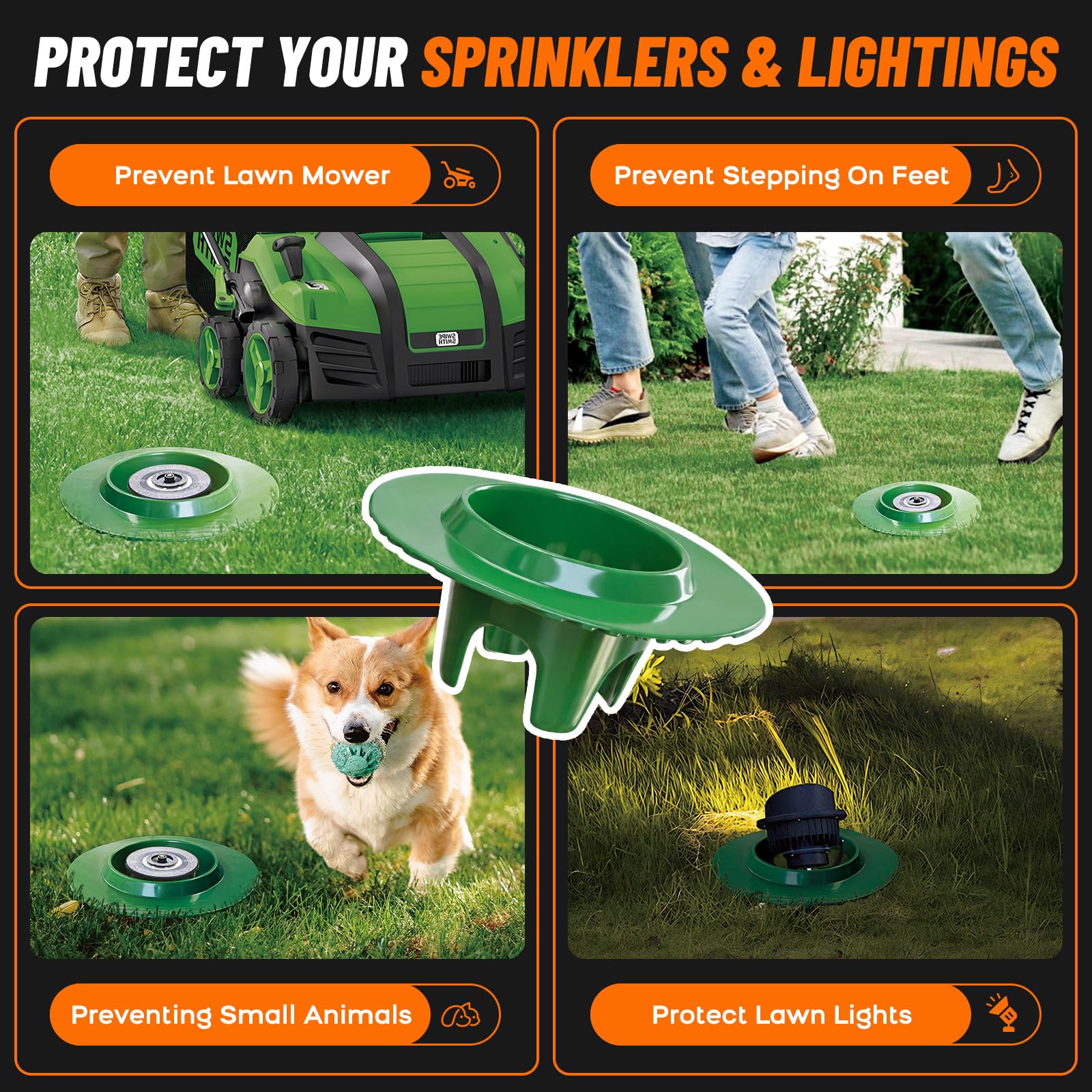 FREEKIT sprinkler head protector durable ABS withstands weather and UV exposure