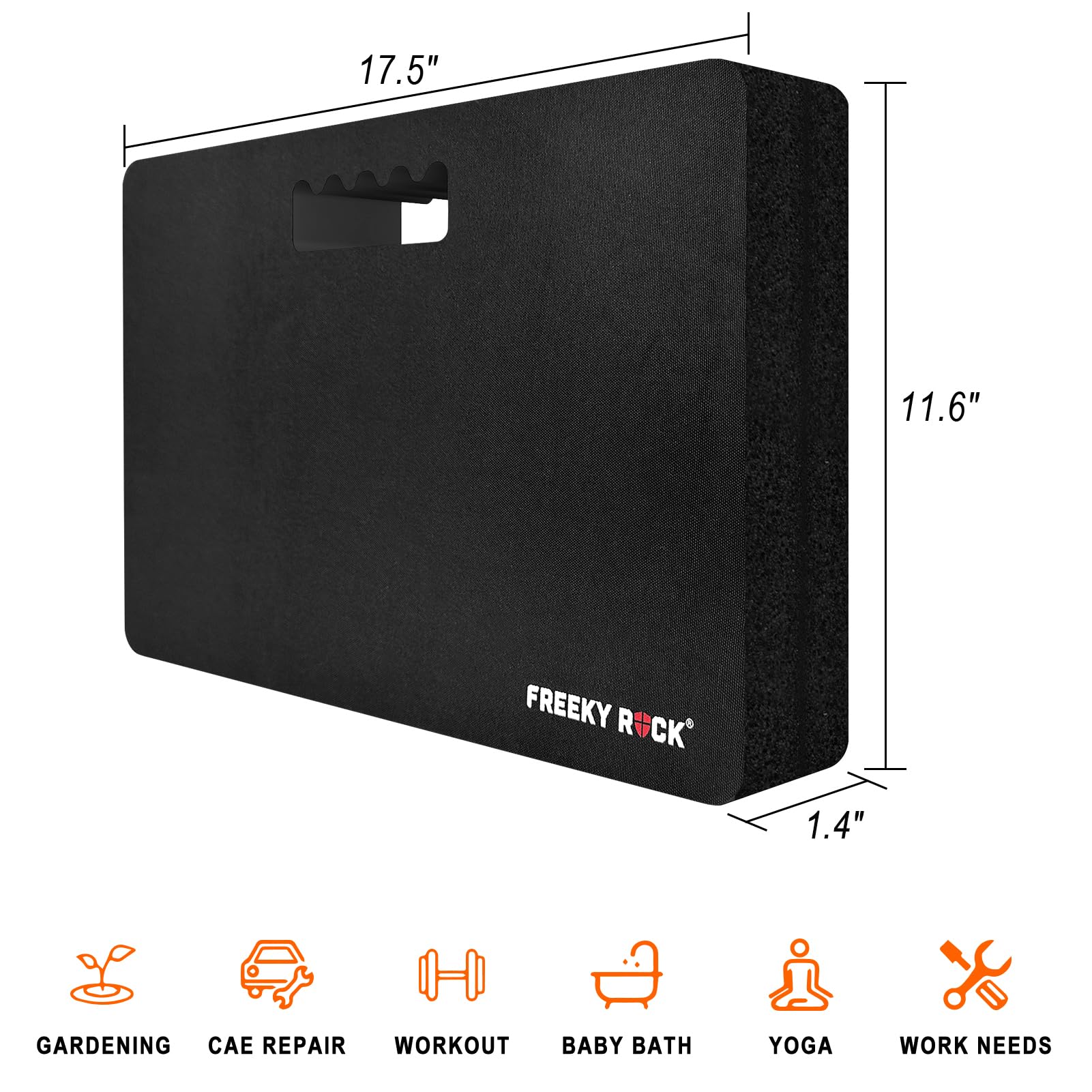 FREEKYROCK kneeling pad waterproof design for outdoor use and quick drying