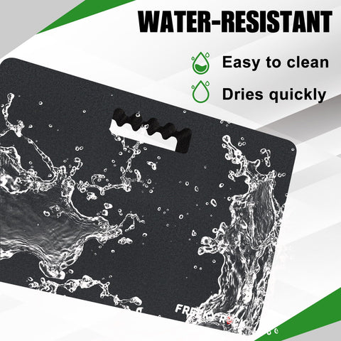 FREEKYROCK NBR fabric garden pad resists dirt and cleans easily