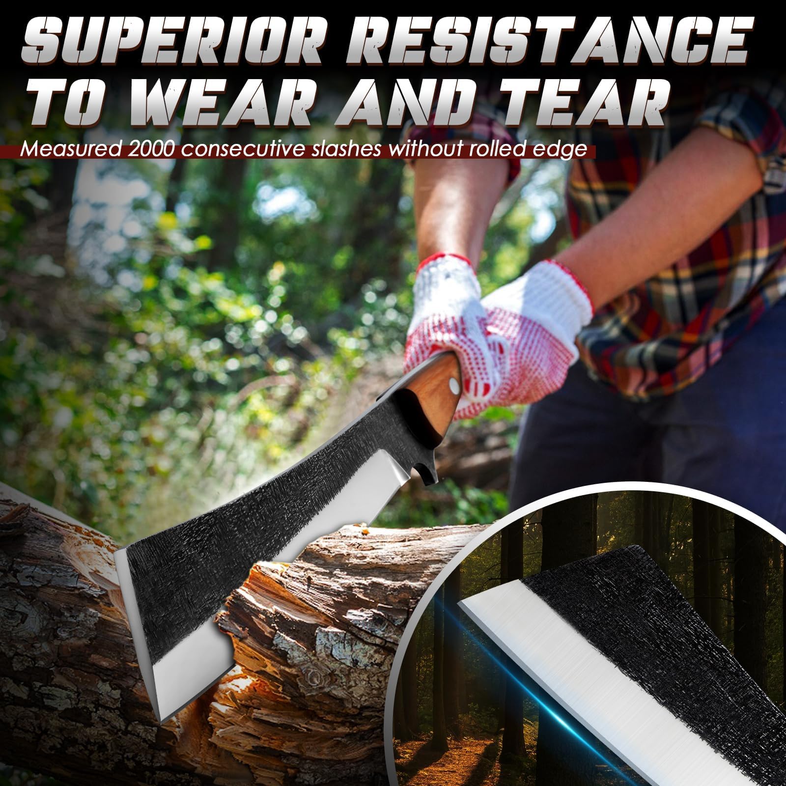 Freelander non-serrated blade for precise, clean cuts