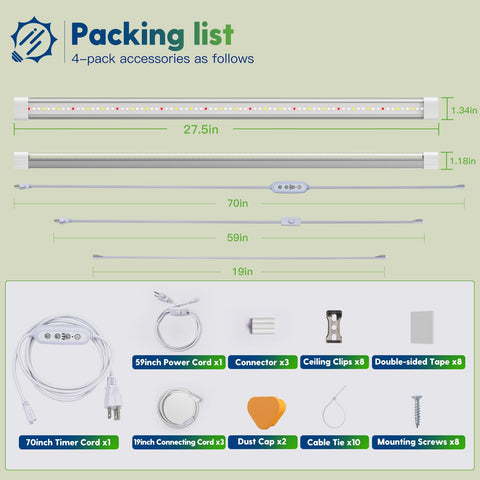 FREELICHT T8 four-pack ensures consistent indoor coverage